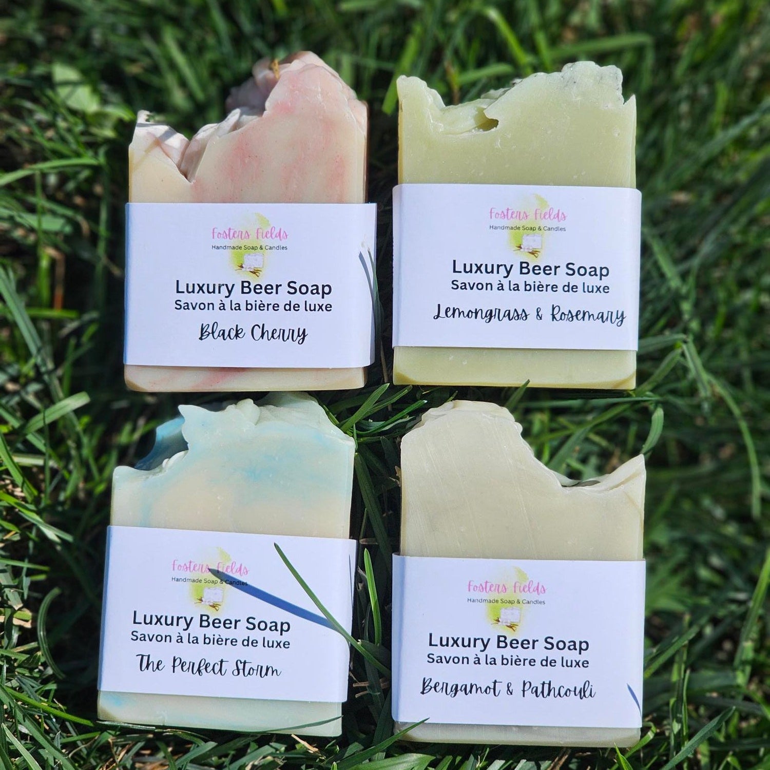 Handmade Beer Soap Collection, 4 bars of beer soap, sold separately. neutral colors