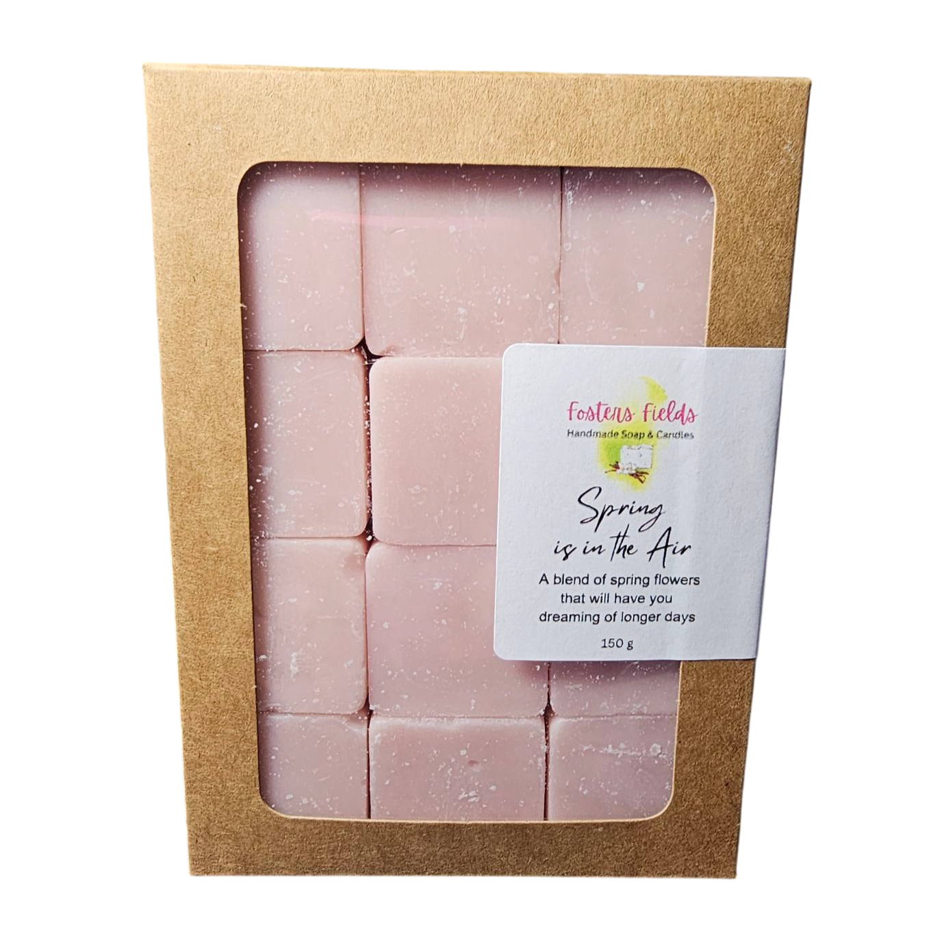 spring flowers, soy melts, pink, smells like spring flowers, clearance
