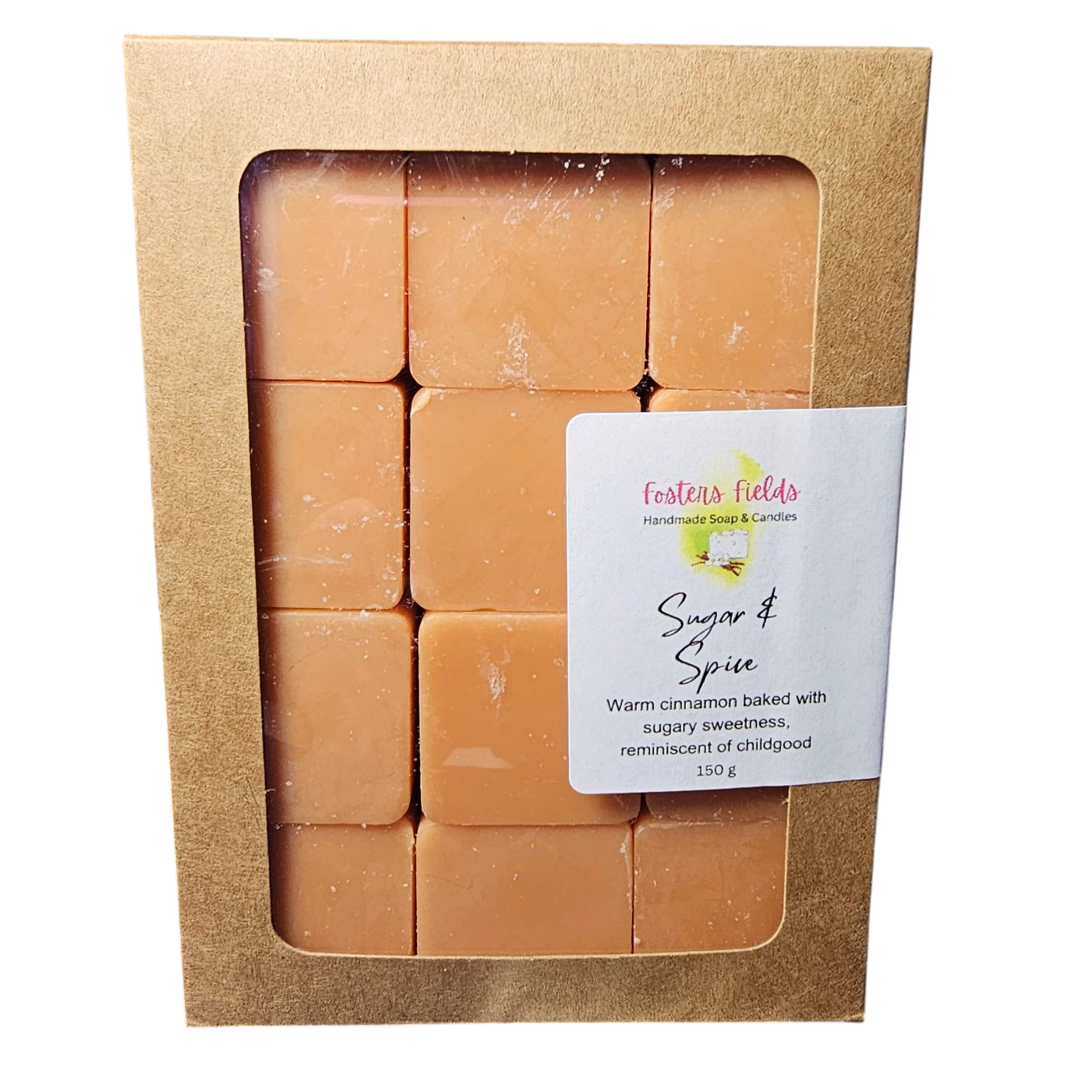 orange, sweet with a hint of cinnamon. wax melts