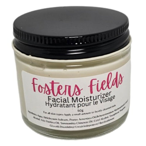 Rich and creamy facial moisturizer in a jar, formulated with natural ingredients to hydrate and soothe sensitive skin