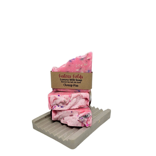 cold process mini soap 75 g cherry pink