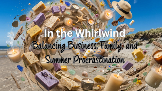 Carrie Foster of Fosters Fields reflecting on balancing small business and family life in summer