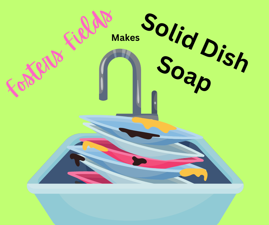 Fosters Fields Makes Solid Dish Soap - FostersFields