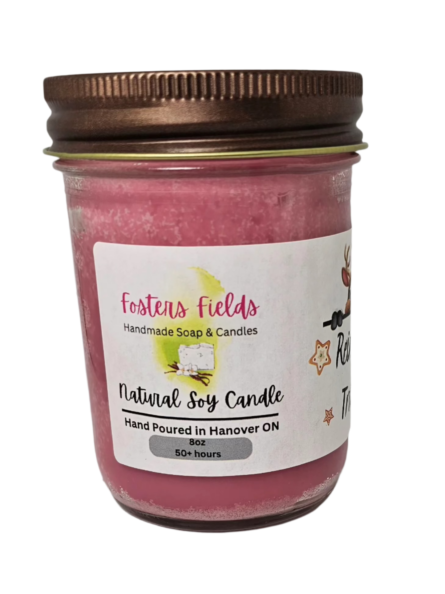 berries and vanilla hand poured soy candle