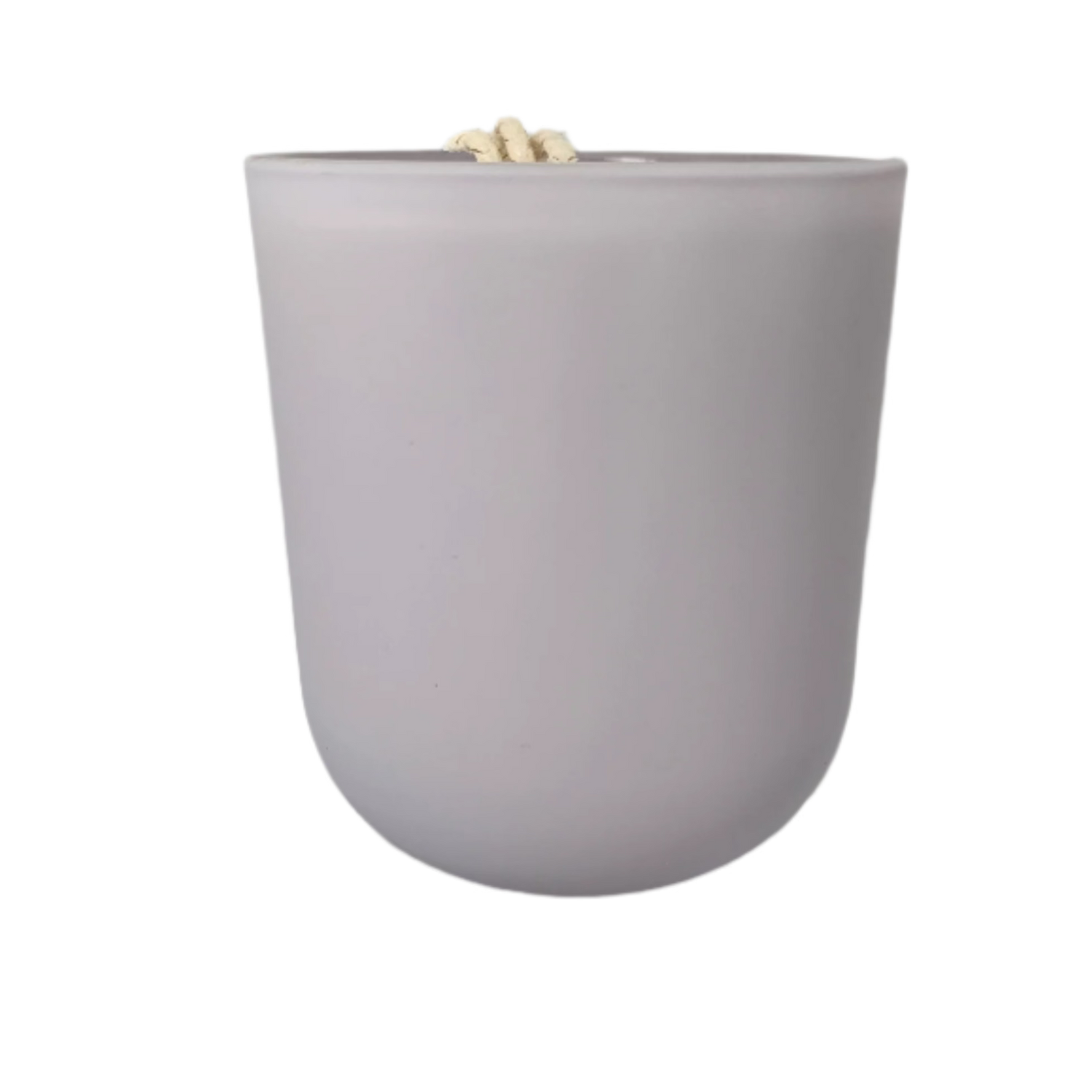 Delicate soy candle in pale purple jar, scented with gentle florals and a hint of sparkle

