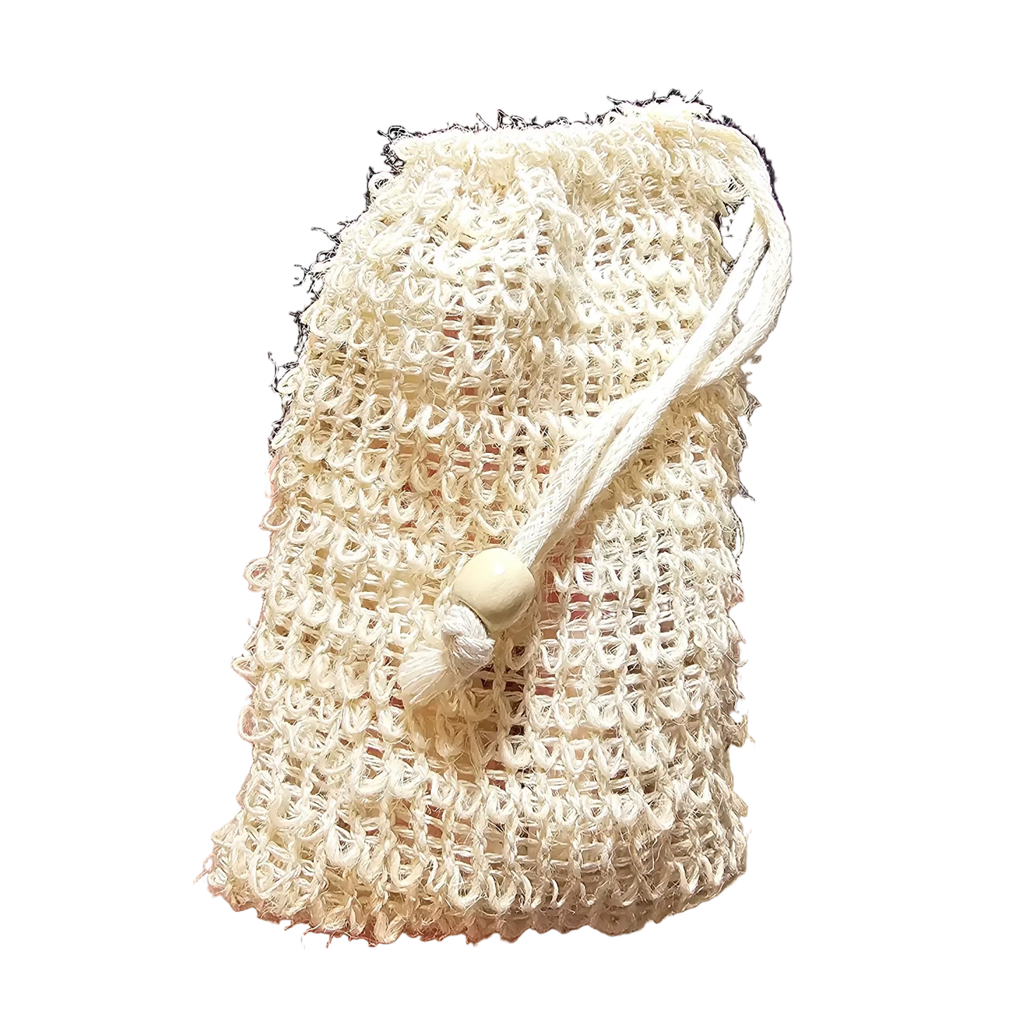 sissal woven soap sack with soap ends surprise