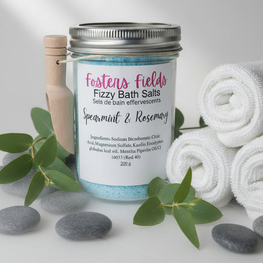 Spearmint Rosemary Fizzy Epsom Bath Salts
