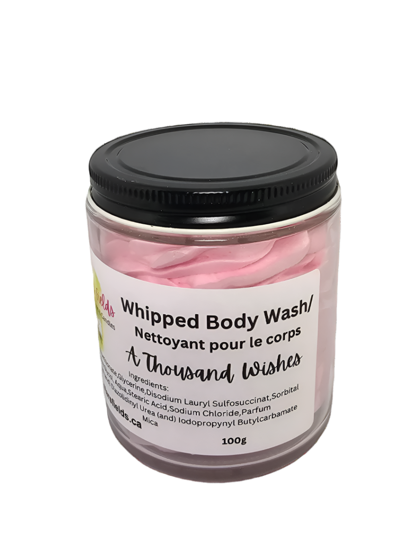 Light and fluffy whipped body wash in a soft pink hue, infused with the beautiful and feminine scent of A Thousand Wishes. Gentle on skin, this luxurious wash offers a delicate, perfumed cleansing experience.