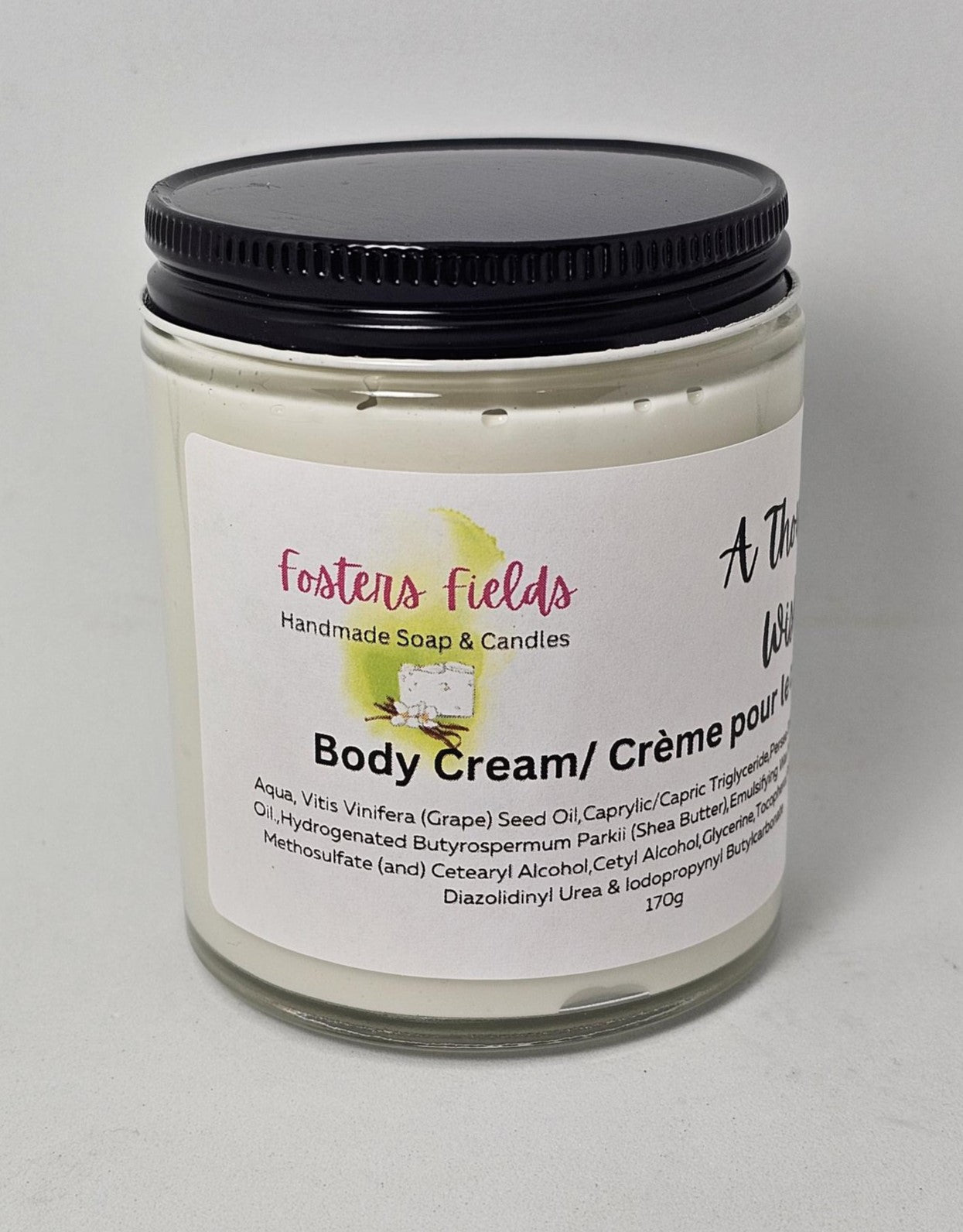 A Thousand Wishes Body Cream - FostersFieldssoap#soycandles#fostersfields#handmadesoap#natural soapscented body creamA Thousand Wishes Body Cream