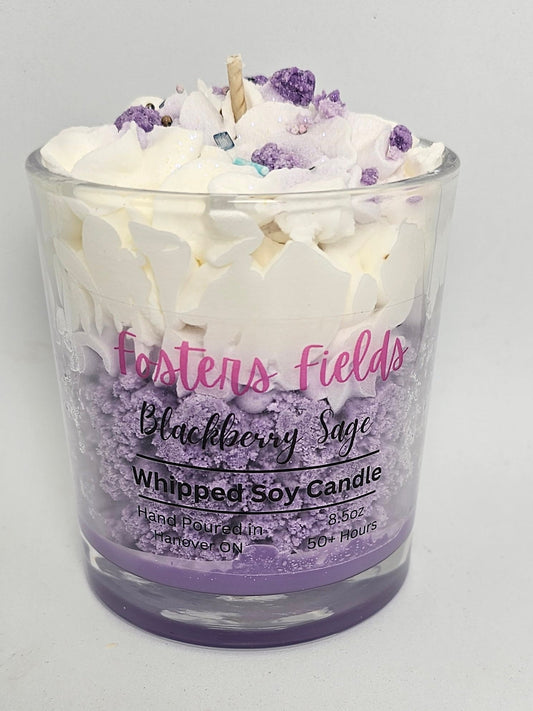 Blackberry Sage Soy Candle - FostersFields