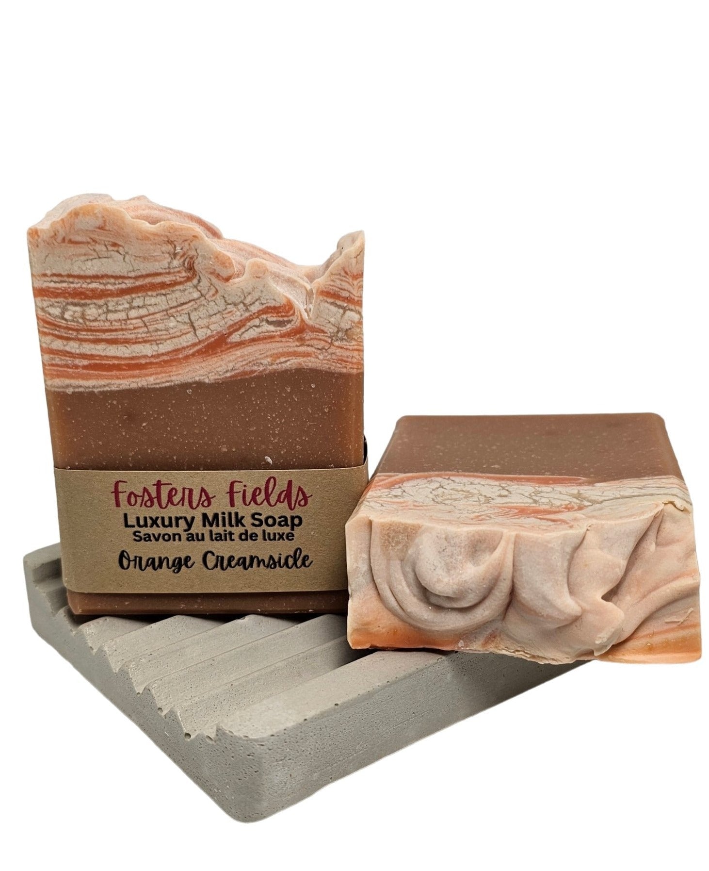 Orange Creamsicle Luxury Milk Soap - FostersFieldssoap#soycandles#fostersfields#handmadesoap#natural soapOrange Creamsicle Luxury Milk Soap