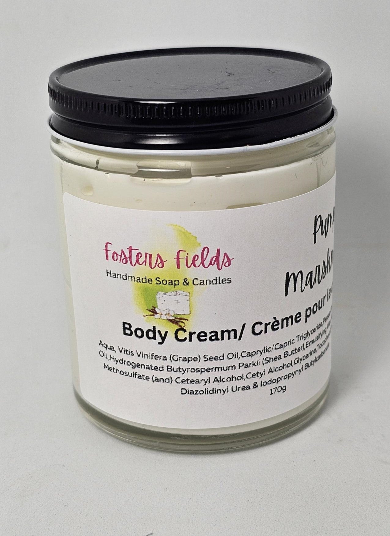 Pumpkin Marshmallow Body Cream - FostersFieldssoap#soycandles#fostersfields#handmadesoap#natural soapBody CreamPumpkin Marshmallow Body Cream