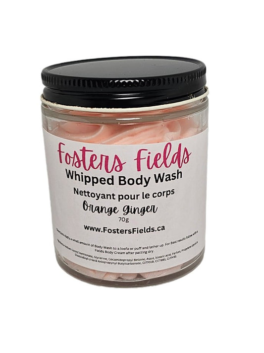 Whipped Body Wash Orange Ginger - FostersFieldssoap#soycandles#fostersfields#handmadesoap#natural soaphandmade soapWhipped Body Wash Orange Ginger
